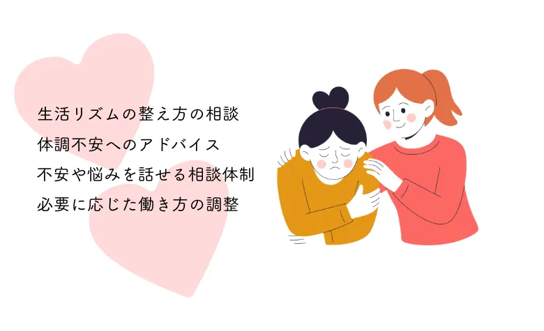 生活面のサポート